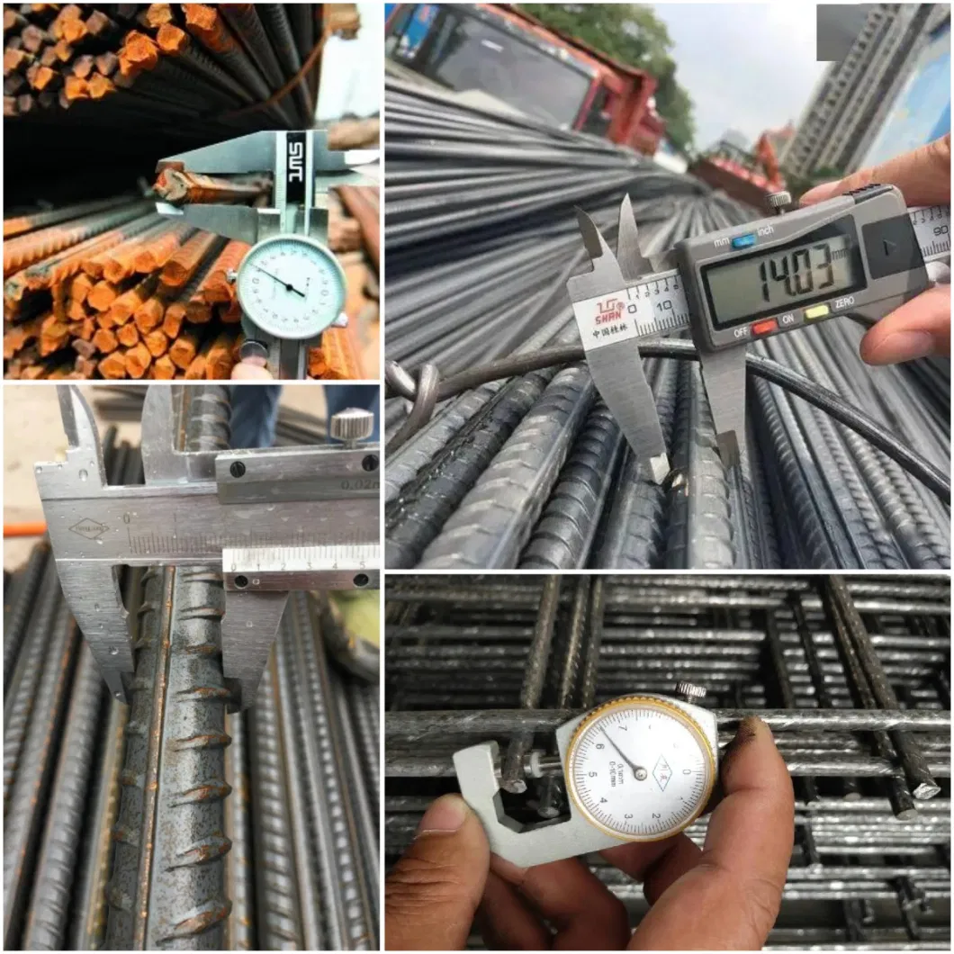 ASTM A615 BS4449 B500b HRB335 HRB400 HRB500 Deformed Construction Carbon Iron Steel Rebars Reinforced Reinforcing Concrete Tmt Round Bars for Steel Structure