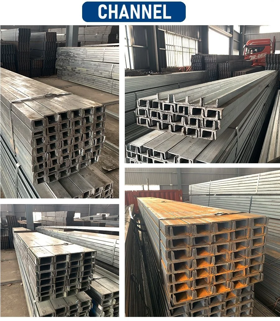 Steel Processing Parts Galvanized U Beam Steel U Channel Structural Steel C Channel / C Profile Price Purlin Steel Frame