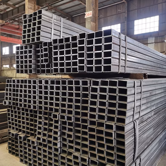 ERW S235jr S355jrh Q195 A36 Прямоугольная труба Gi Square Pipe Труба из углеродистой сварной стали Трубопроводная труба для строительства на фабрике Китая