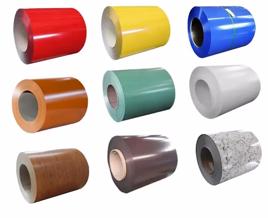 PPGL PPGI Предварительно окрашенный алюминиевый рулон Предварительно окрашенный алюмоцинковый стальной рулон с покрытием из ПЭ-ПВДФ с цинк-алюцинково-алюминиевым базовым металлом
